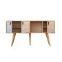 Hanah Home Aparador Roble y Blanco